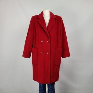Vintage Eaton Red Wool Jacket Size L